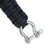 Askeri 550 Paracord Dokuma Hayatta Kalma Bileziği Paslanmaz Çelik Toka Seti Dış Mekan