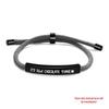 Stainless Steel Black Red Woven Rope Bracelet - Trendy European and American Fashion, Engraved, Christmas Gift