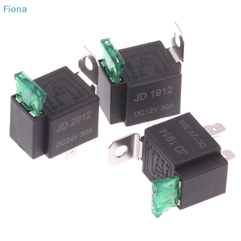4/5 Pin SPST Fuse Relay For Car Truck Waterproof 12V 24V 30A Fuse Relay Switch With 14AWG 16 AWG Wire