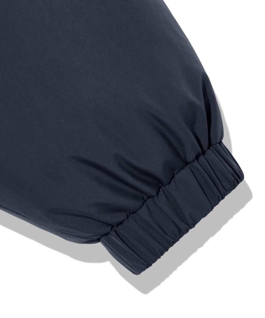 Trillion Leather Patch Puffer Jacket_Navy