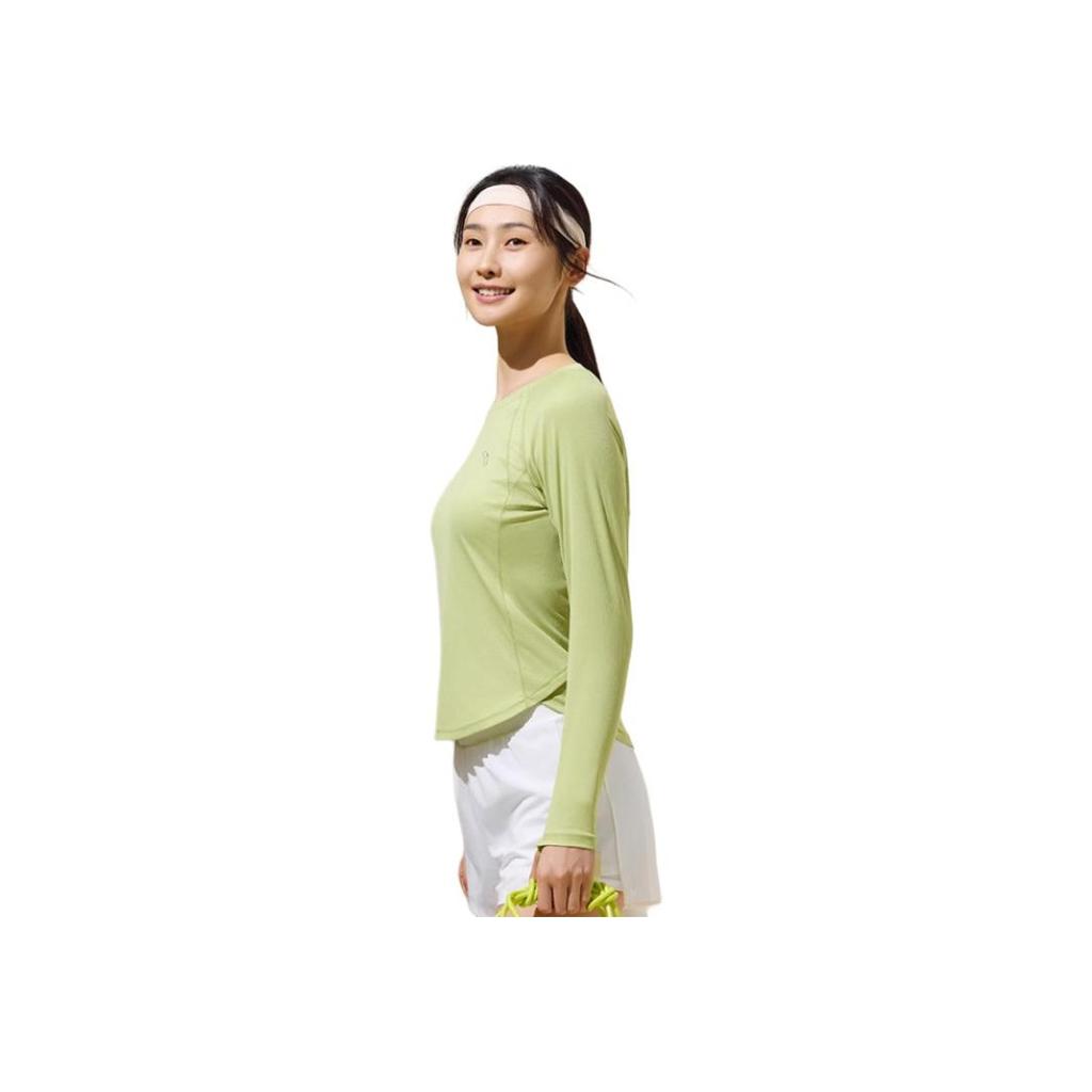 Anta Running Series Sports Casual Simple Solid Color Round Neck Pullover Comfortable Versatile Long Sleeve T-Shirt Women T-Shirt 962535403-4