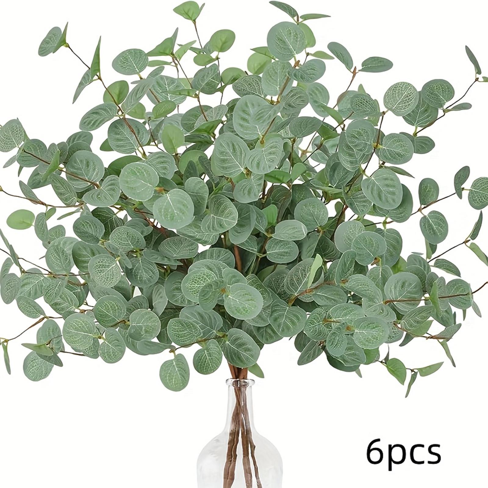 

6 Simulated Leaves Bouquet And Branch Insertion Simulated Plants One Size