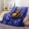 1Pc Cartoon Print Flannel Blanket, High Quality Comfortable for All Seasons, Home Decor, Warmth and Comfort, Perfect for Christmas Birthday Gift