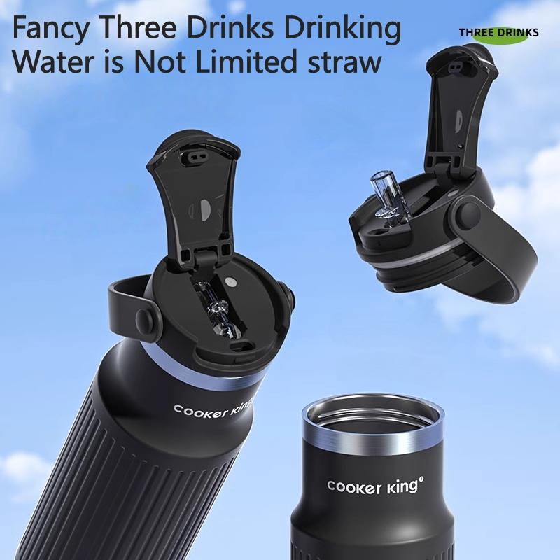 650ml Large Capacity Vacuum Insulated Water Bottle |Hot & Cold Drinks|Portable Travel Mug Thermos Outdoor Stainless Steel Cup