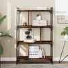 VidaXL 4-Tier Bookcase Smoked Oak 76x32x123cm Engineered Wood 833937