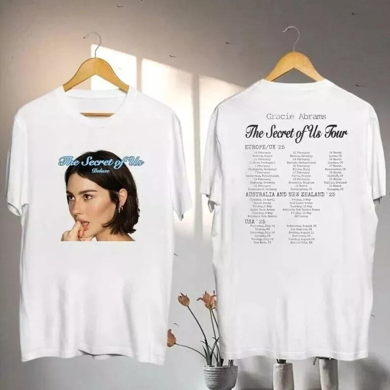 

Gracie Abrams Merch The Secret of Us 2025 Tour Shirt, Gracie Tour Tee for Fans 4XL