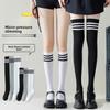 Women's Solid Color Spring and Autumn Thigh-high Calf Socks, Knee-high Socks, Slightly Slimming Leg Socks, Versatile and Fashionable