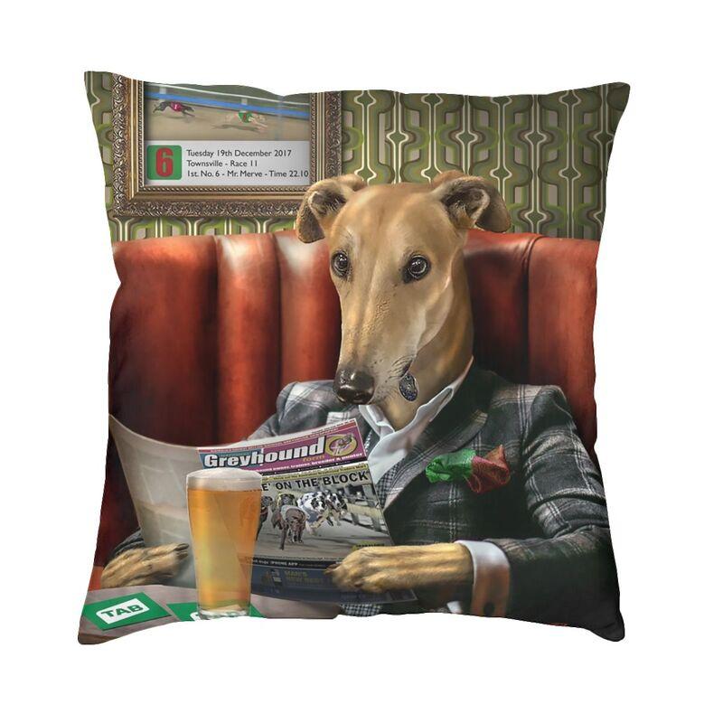 Italian Greyhound Cushion Covers 45x45cm Velvet Whippet Sihthound Dog Throw Pillow Case for Sofa Square Pillowcase Home Decor