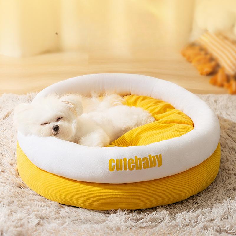 Dog Kennel for Autumn and Winter Warm Cat Cradle Cat Kennel for Small and Medium-sized Dogs To Sleep In Winter Open Dog Bed Pet Cat Bed