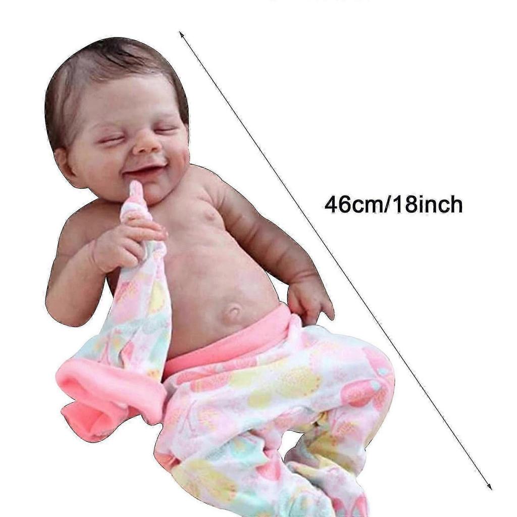 2024 Silicagel Washable Silicone Doll Soft Cute Doll Like A Real Baby Easy To Care