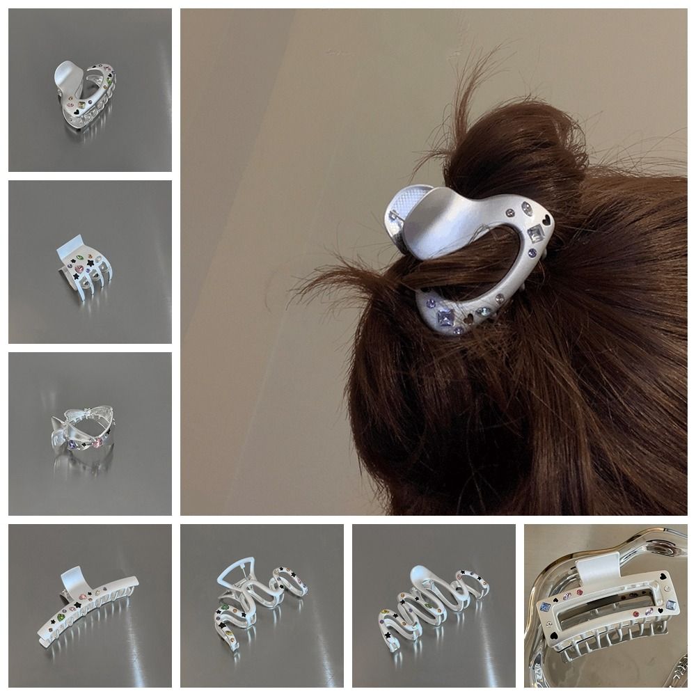 

Diamond Colored Rhinestones Star Hair Clip Kroean Style Pentagram Hairpin Female