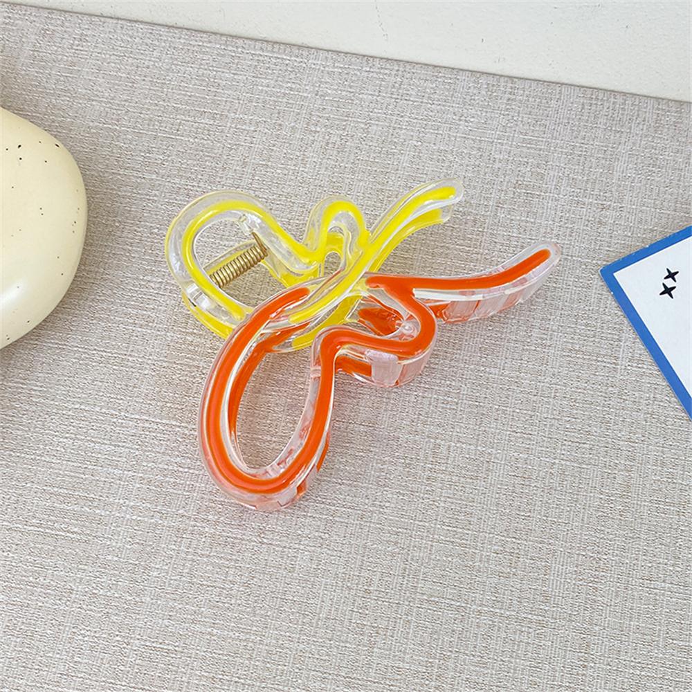 Sweet Gradient Hollow Butterfly Claw Clip Women  New Cute Temperament Pan Hair Shark Clip Girl Hair Accessories