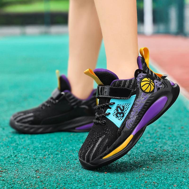 Men Basketball Original Wearable Athletic Shoes High-Quality Breathable Sports Cushioned Sneaker Field Training Basketball Boots
