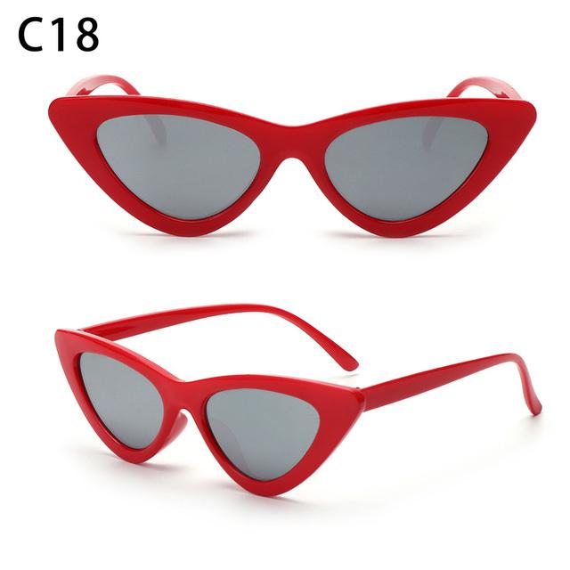 Sexy Retro Sunglasses Women Fashion Small Triangle Sunglasses Female Shades Trending Streetwear Eyewear UV400 Driving Sunglass