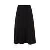 LANZHI Elegant Black Acetate Fishtail Midi Skirt