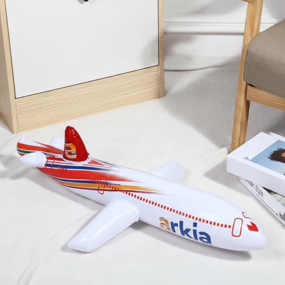 2 Colors Inflatable Airliner Toy PVC Inflatable Airliner Inflatable Cartoon Plane  Outdoor Sports