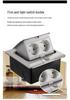 Type 45 Multi-functional Recessed Pop-up Floor Socket with RJ45 and USB, UK and EU Compatible