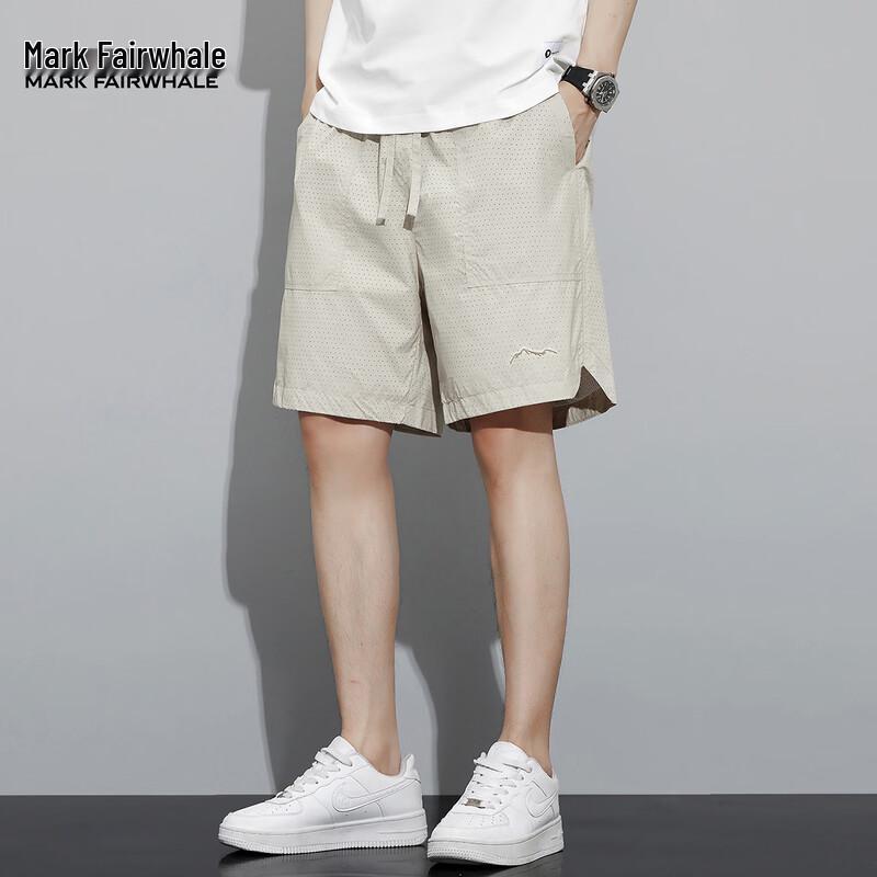 Mark Fairwhale Men s Ice Silk Straight-Leg Shorts M