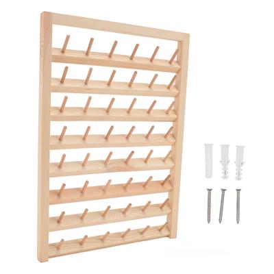 48 Spulen Fadenständer Wandmontage DIY Umweltfreundlich Stickspule Faden Organizer für den Haushalt