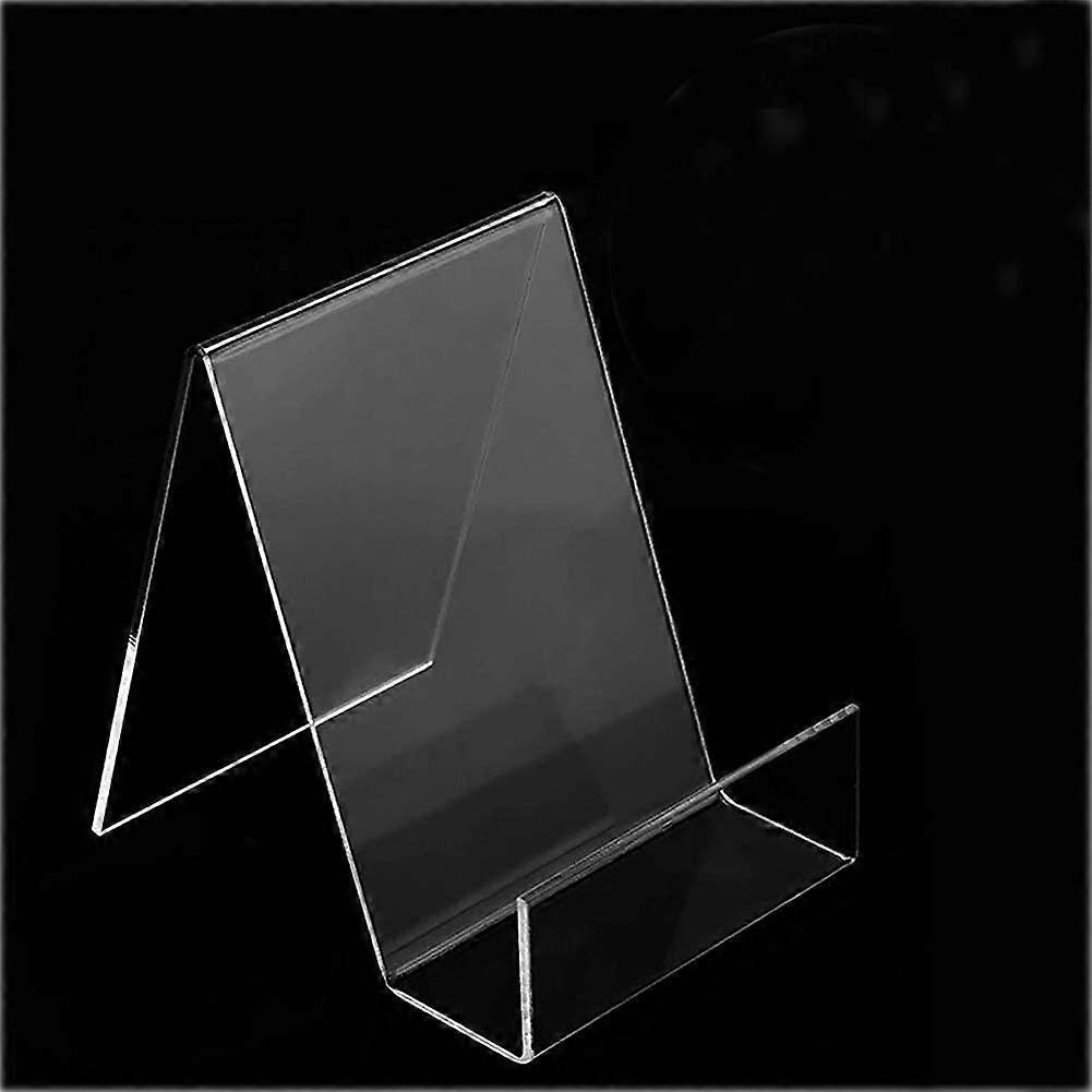 4pcs Sign Holder Stand Clear Acrylic for Phone Leaflet Book Menu Poster Brochure Magazine Table Sign Display