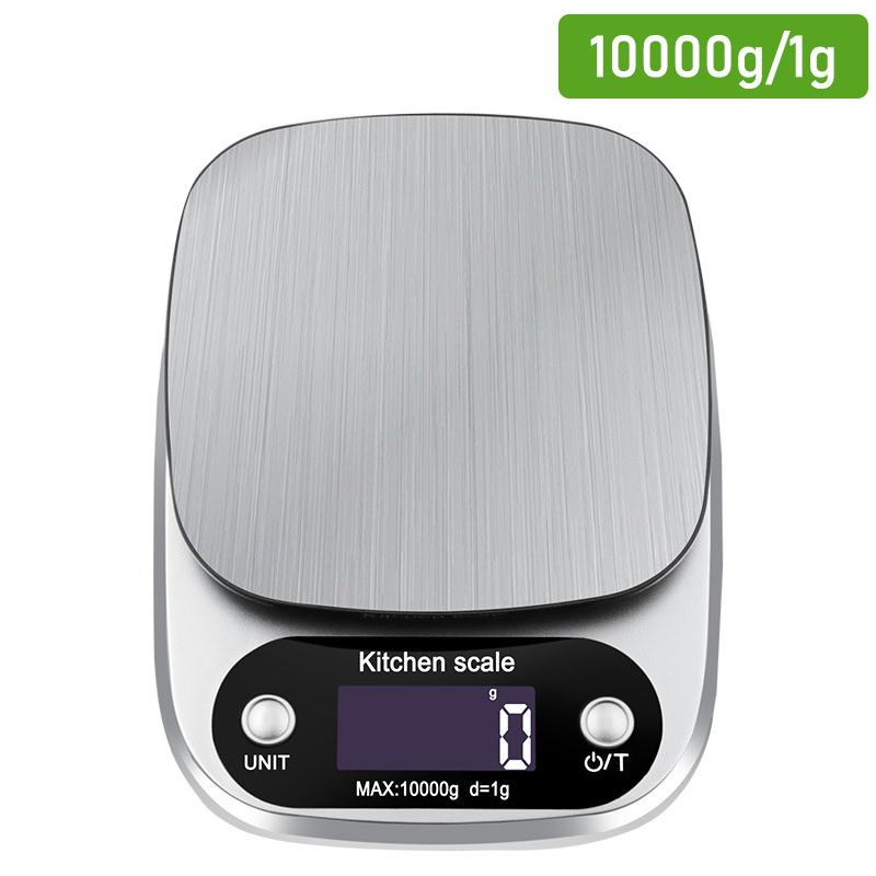 Digital Kitchen Scales 3/5/10kg Stainless Steel Weighing For Food Diet Postal Balance Measuring LCD Precision Electronic Scale