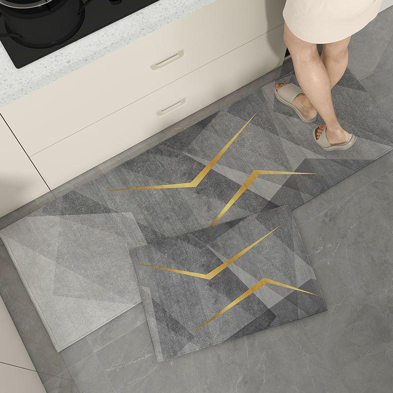 Crystal Velvet Non-Slip Water-Absorbing Kitchen Floor Mats