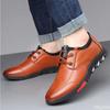 Men's New leather Shoes Fashion Business Work Shoes Casual versatile anti slip Loafers Trendy breathable lightweight flats Homme