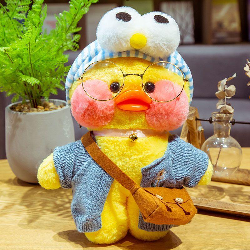 Hyaluronic Acid Influencer Duck Plush Headband - Cute Yellow Doll for Christmas