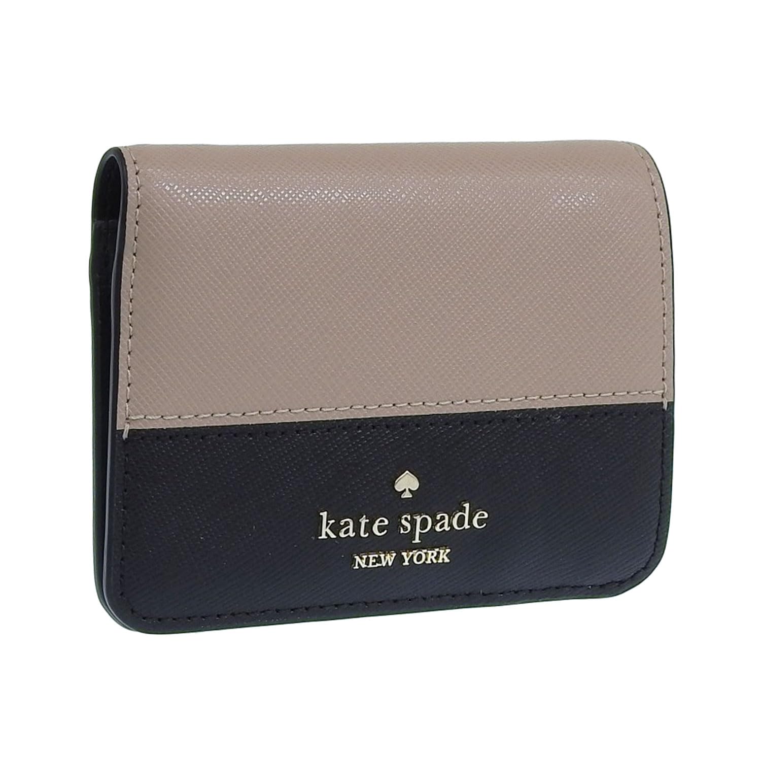 

Bifold Compact Folding Wallet Outlet Leather Brand KC581 KC514 Madison Small Wallet x [Kate Spade] Women s (Toast Hazelnut/Beige) [Item] бежевий