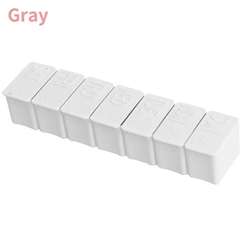 2Pcs/Set Travel Pill Box Holder Weekly Medicine Storage Organizer Container Drug Tablet Dispenser Independent Lattice Pill Case