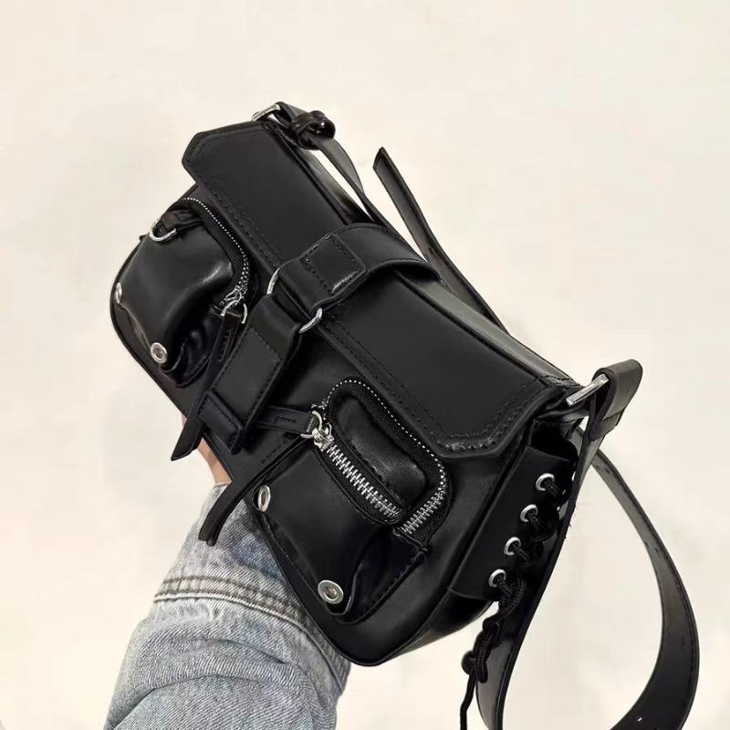 Underarm Baguette Bag A Niche Design Motorcycle Bag A Versatile Single-shoulder Crossbody Bag