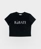 RUBATI Logo Crop T-Shirt_Black