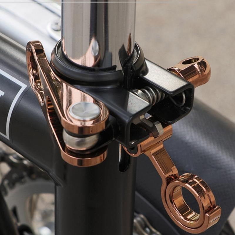 Zuverlässigkeit Aluminiumlegierungen Fahrradsattelstützenrohrklemme Verstellbare Sattelklemmen für Falträder und aktive Lebensstile
