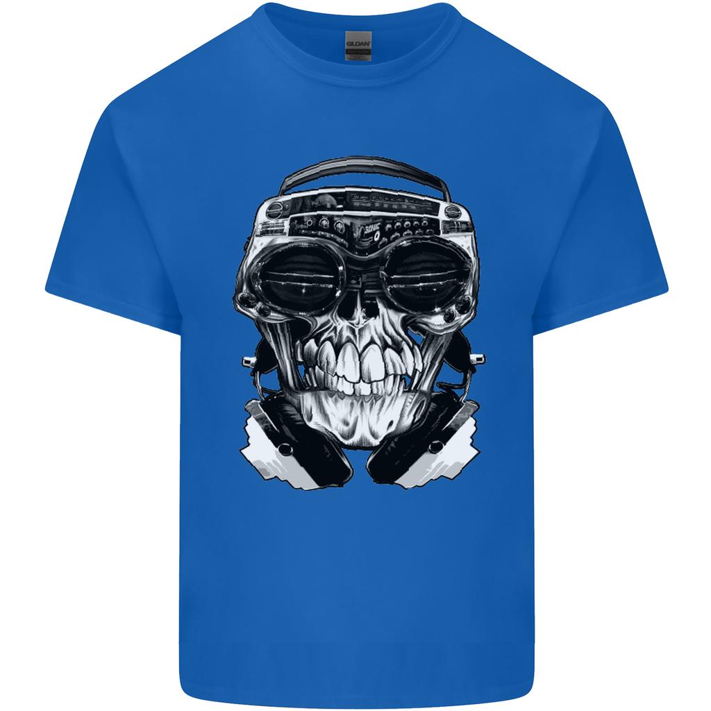 Ghetto Blaster Skull Unisexs Light Cotton TShirt