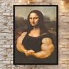Funny Mona Lisa Tin Sign Waterproof Wall Art Modern Decor For Living Room Bedroom Office Bar Unique Gift Idea