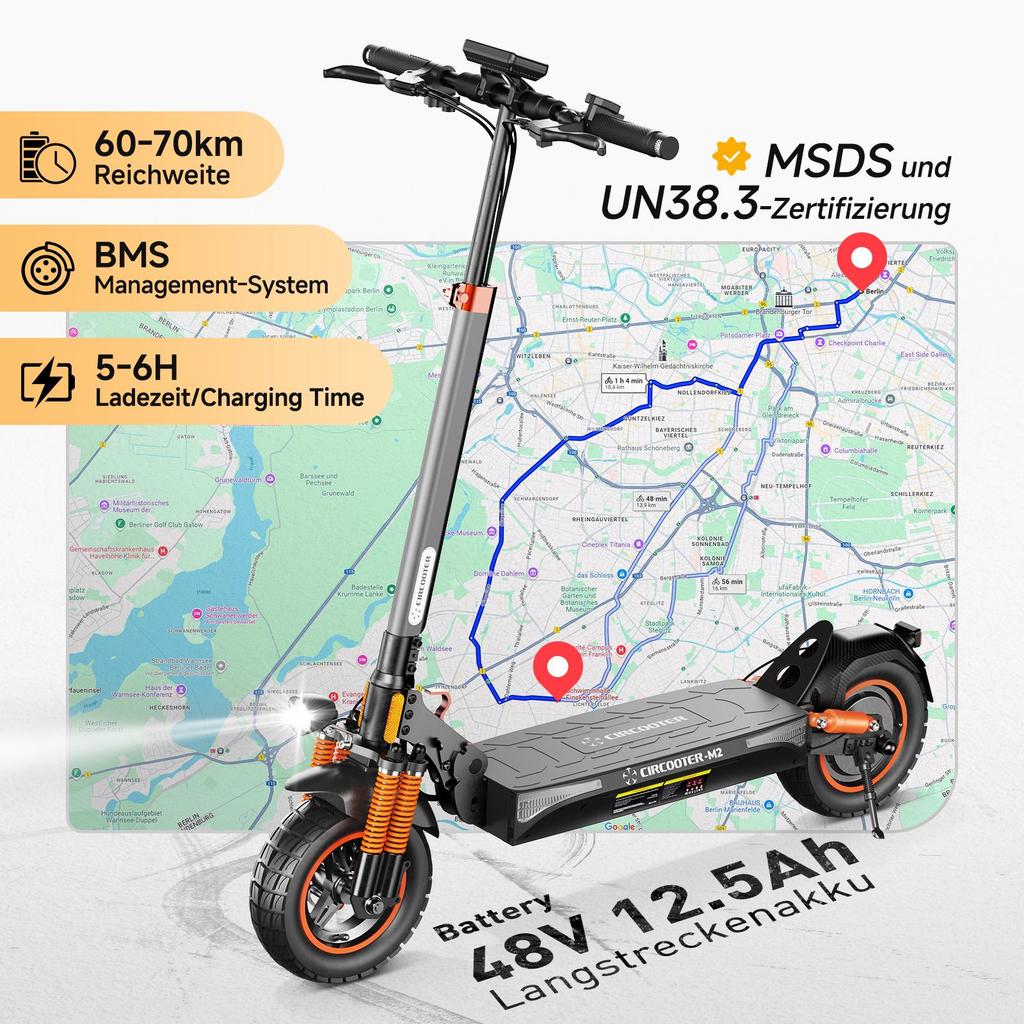 Circooter R3 ABE – Trottinette électrique Tout-terrain 48V 15Ah 10 Pouces (neuf)