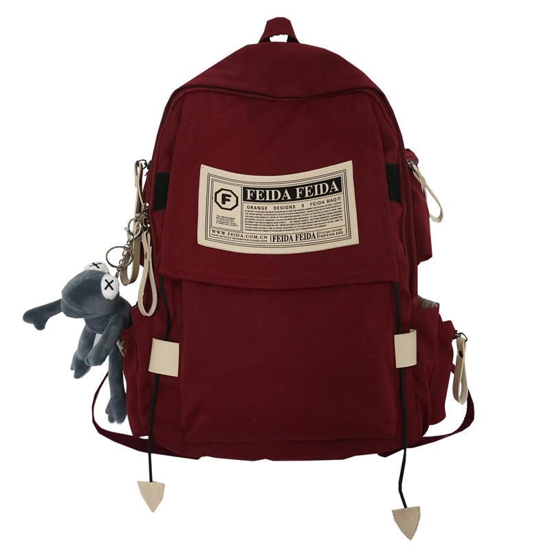 Schoolbagins Large Capacity School Bag Male High School Junior High School Student Female Trendy Brand Backpack Trend Computer Travel 1011 Backpack