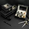 Hot Sale PU Leather Display Storage 2/3/6/10/12 Girds Collection Organizer Watch Box For Men Watch Display Case With Glass Top