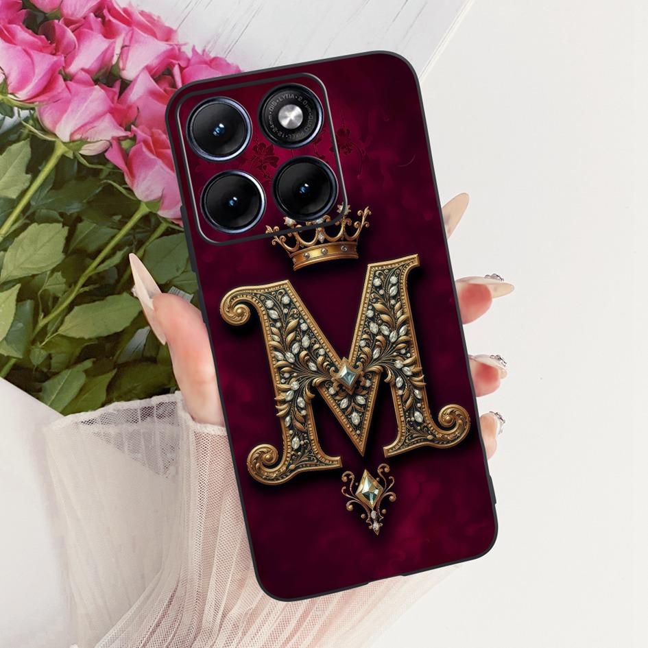 For Motorola Edge 70 Fusion 5G Case Popular Initial Letters Couple Silicone Soft Phone Cover For Motorola Edge 70 Fusion+ Fundas