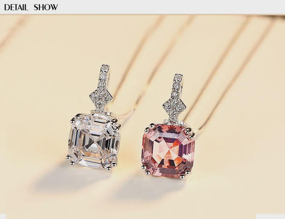 Collier Pendentif PAG&MAG en Argent Sterling Morganite – Bijoux en Argent 925 Tendance & Polyvalents pour Femmes.