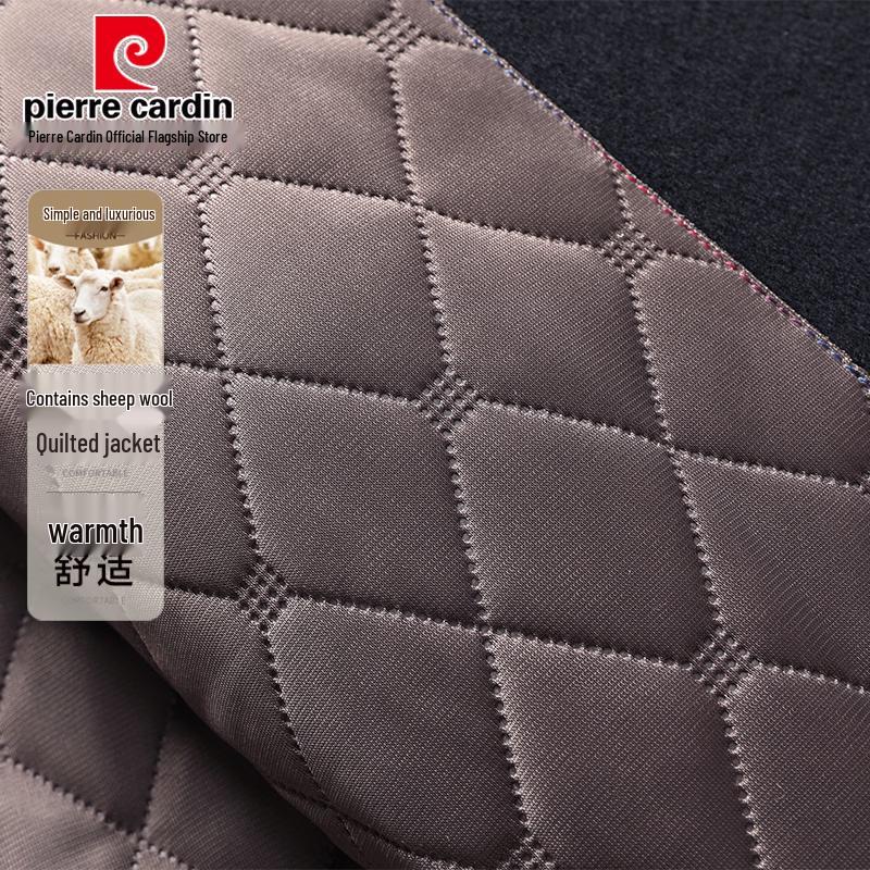 Pierre Cardin Men's Wool Blend Padded Baseball Collar Jacket