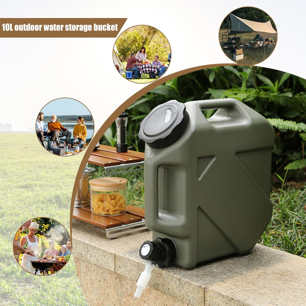 3-12L Water Bucket Large Capacity Portable Camp Water Bag with Detachable Faucet No Leakage for Camping Fishing Picnic Hiking