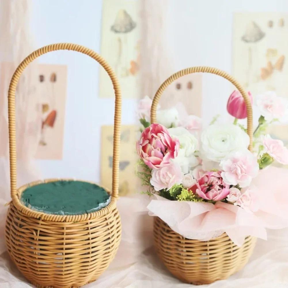 1/30x DIY Round Floral Foam Block Florist Floral Foam Brick Artificial Flower Dry Wet Flower Mud Garden Absorb Water Foam Block