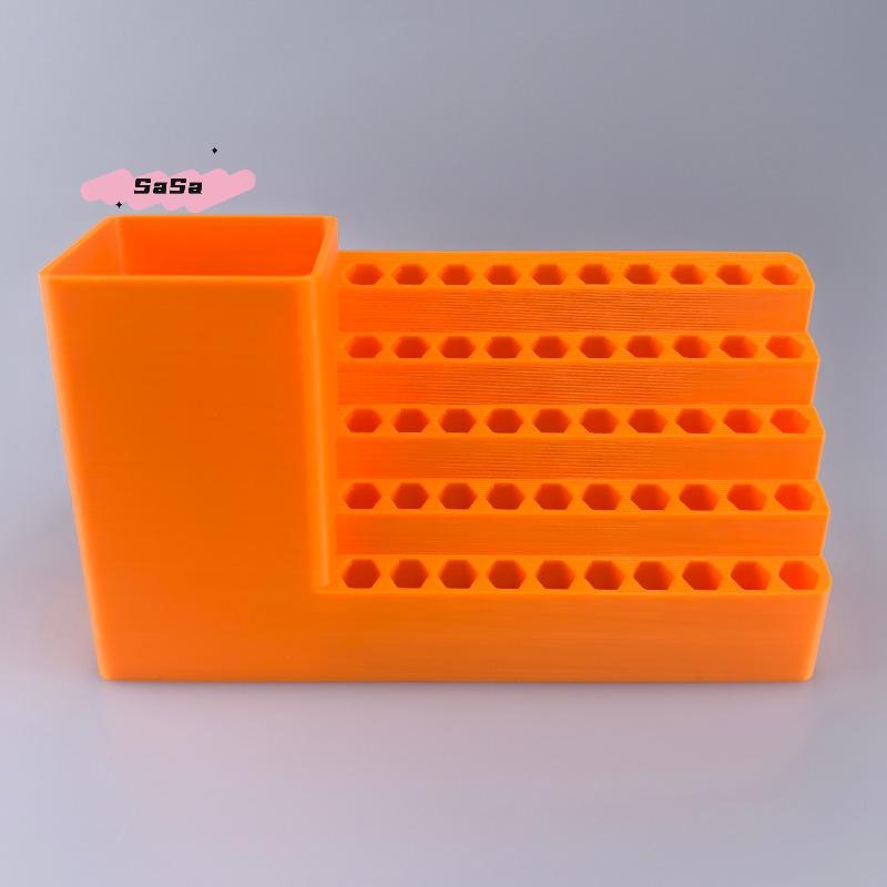 S-1Pc Screwdriver Head Storage Toolbox Hole Board Screwdriver Stand Hex Shank Organiser Drill Holder 50 Holes Bit Organiser