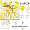 Baby Yellow Balloons Garland Yellow White Gold Confetti Balloon Arch Kit Birthday Party Baby Shower Home Party Decoration Globos