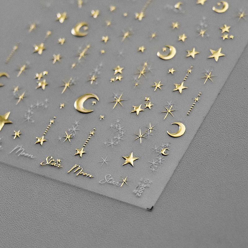 

Gilding Shiny XINGX Tomoni Adhesive Nail Sticker New gilded star shine 3002