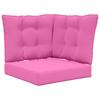 Outdoor Sofa Cushions 3 Pcs Pink Polyester