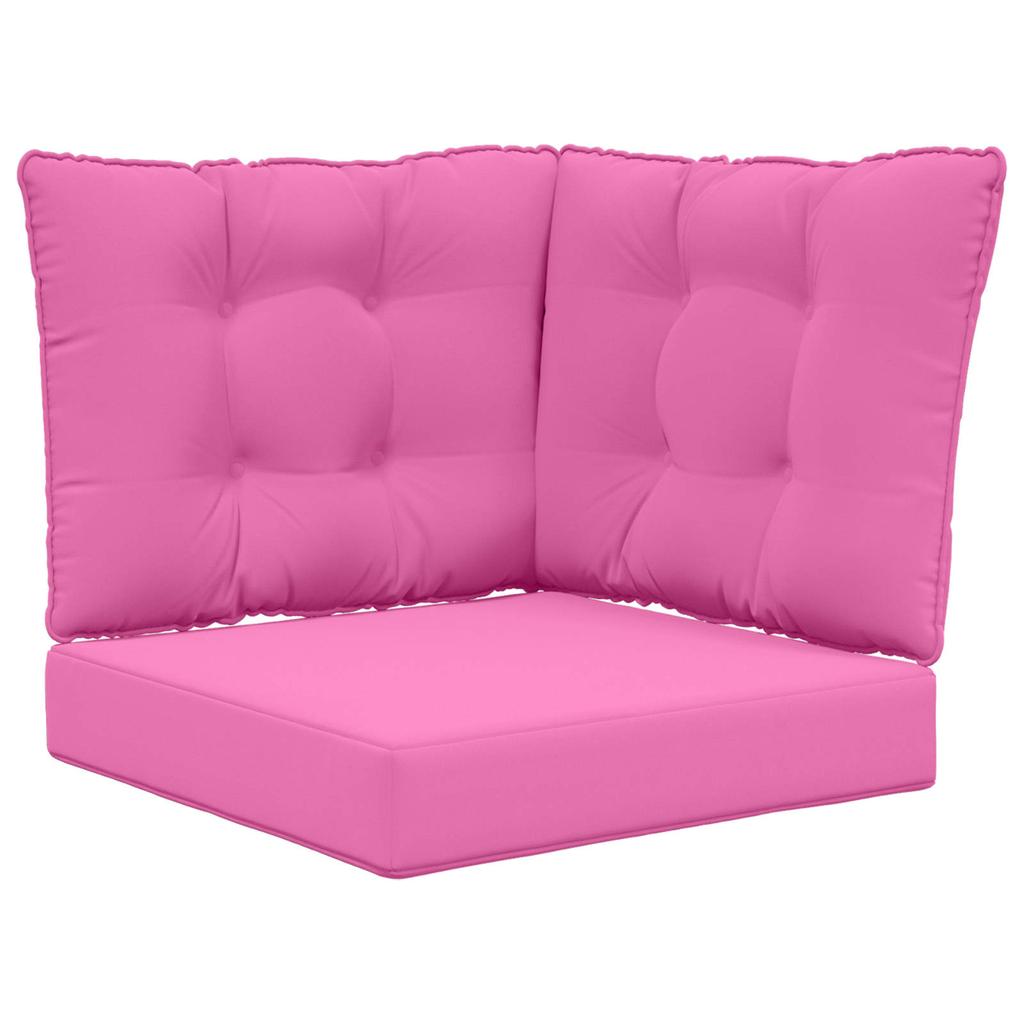 Outdoor Sofa Cushions 3 Pcs Pink Polyester