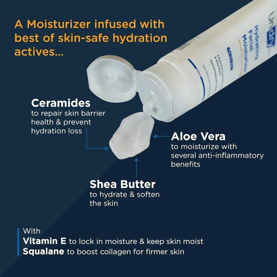 Undry Hydrating Facial Moisturizer Spf 30, 80ml