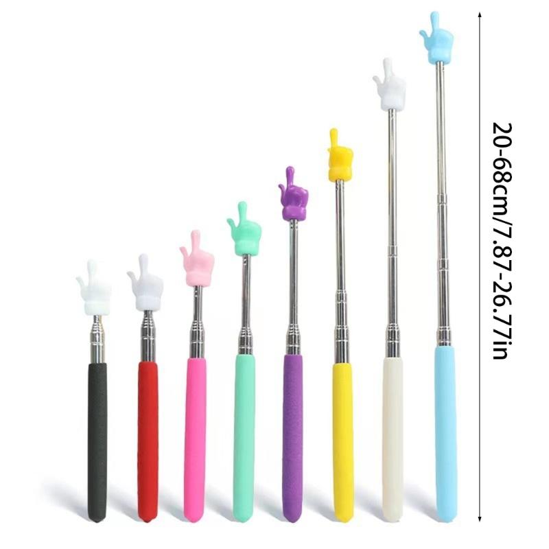 10Pcs Retractable Teacher Pointer Finger Telescoping Pointer Stick Hand Pointer Extendable Presentation Pointer Finger